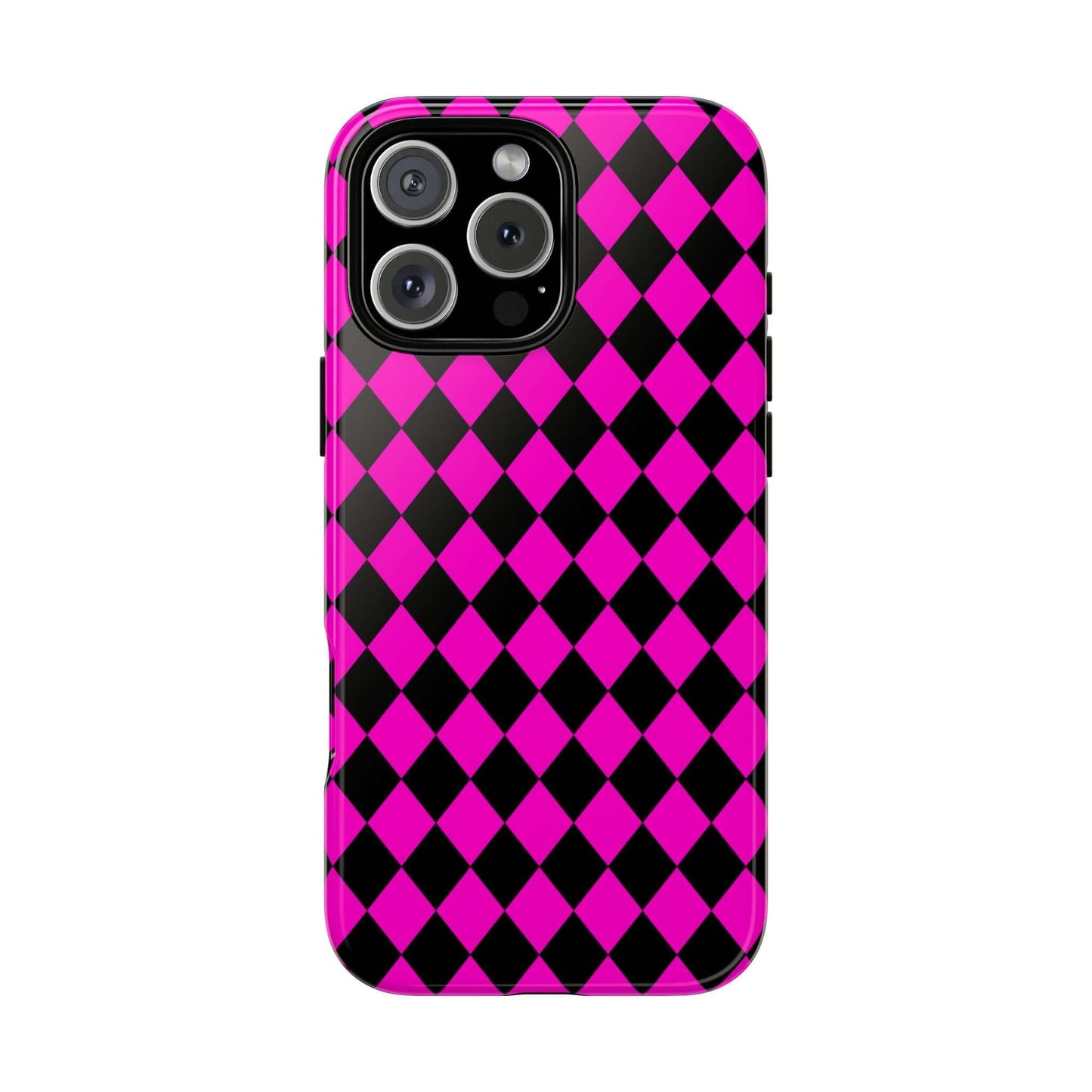 Pink Black Dimond Tough phone Case Cover | iPhone | Google | Samsung