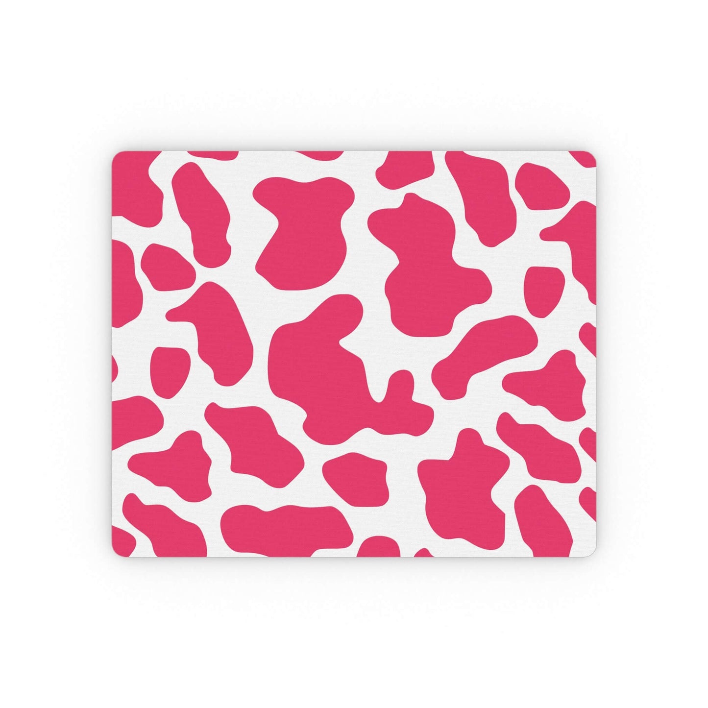 Pink Cow print pattern Rectangular Mouse Pad