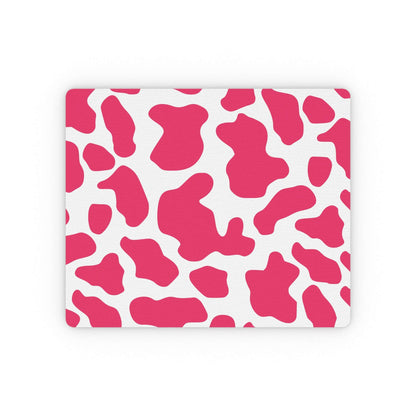 Pink Cow print pattern Rectangular Mouse Pad