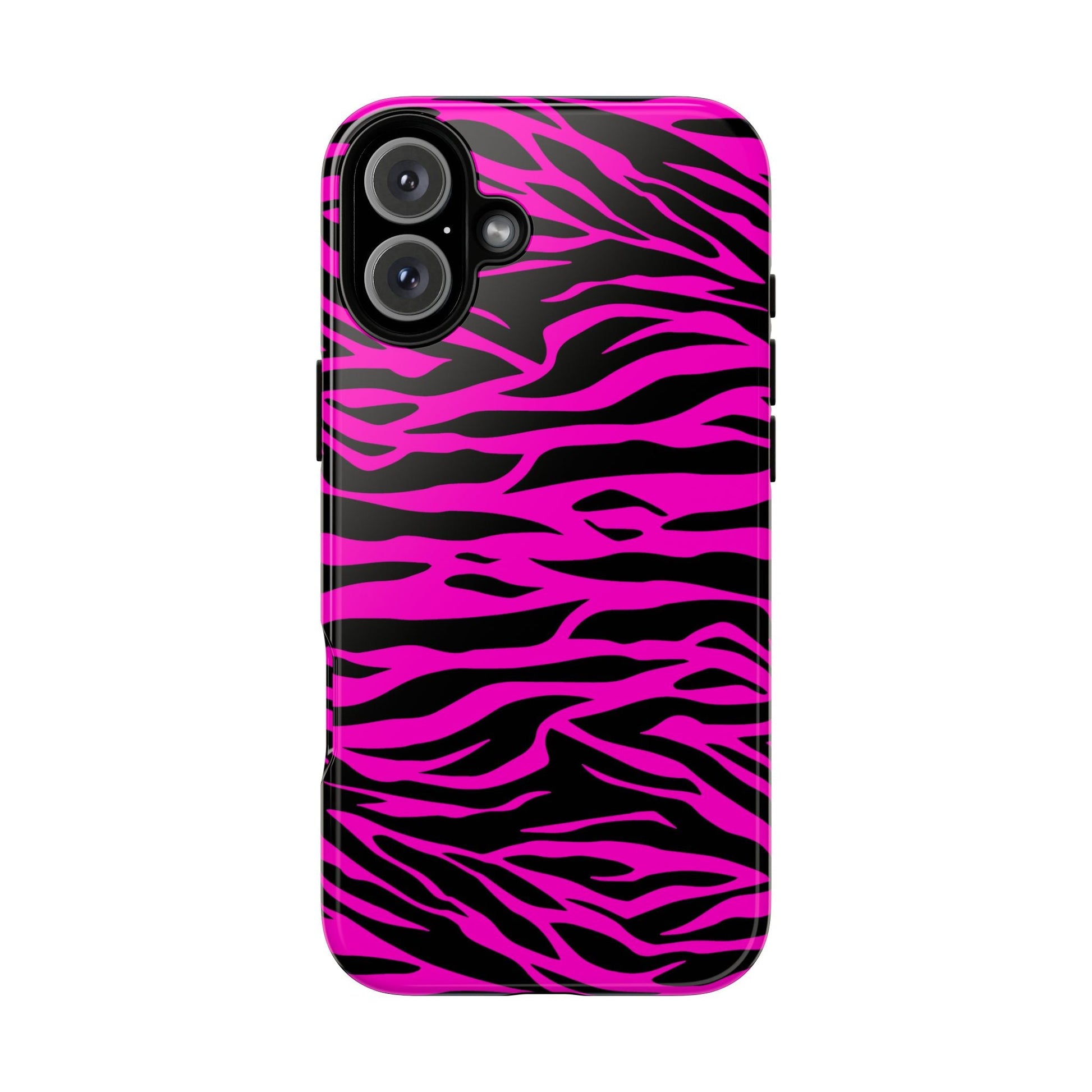 Pink Phone Case Tough Tiger Print