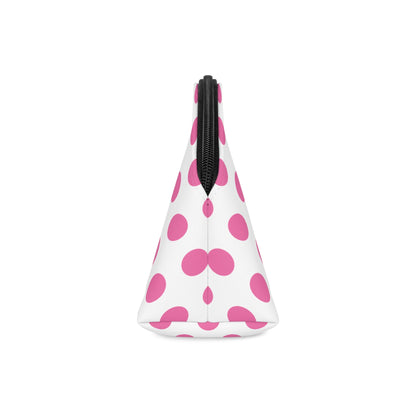 Pink polka dot Makeup Bag