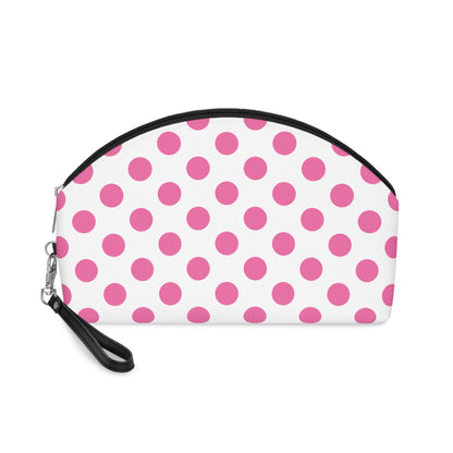 Pink polka dot Makeup Bag