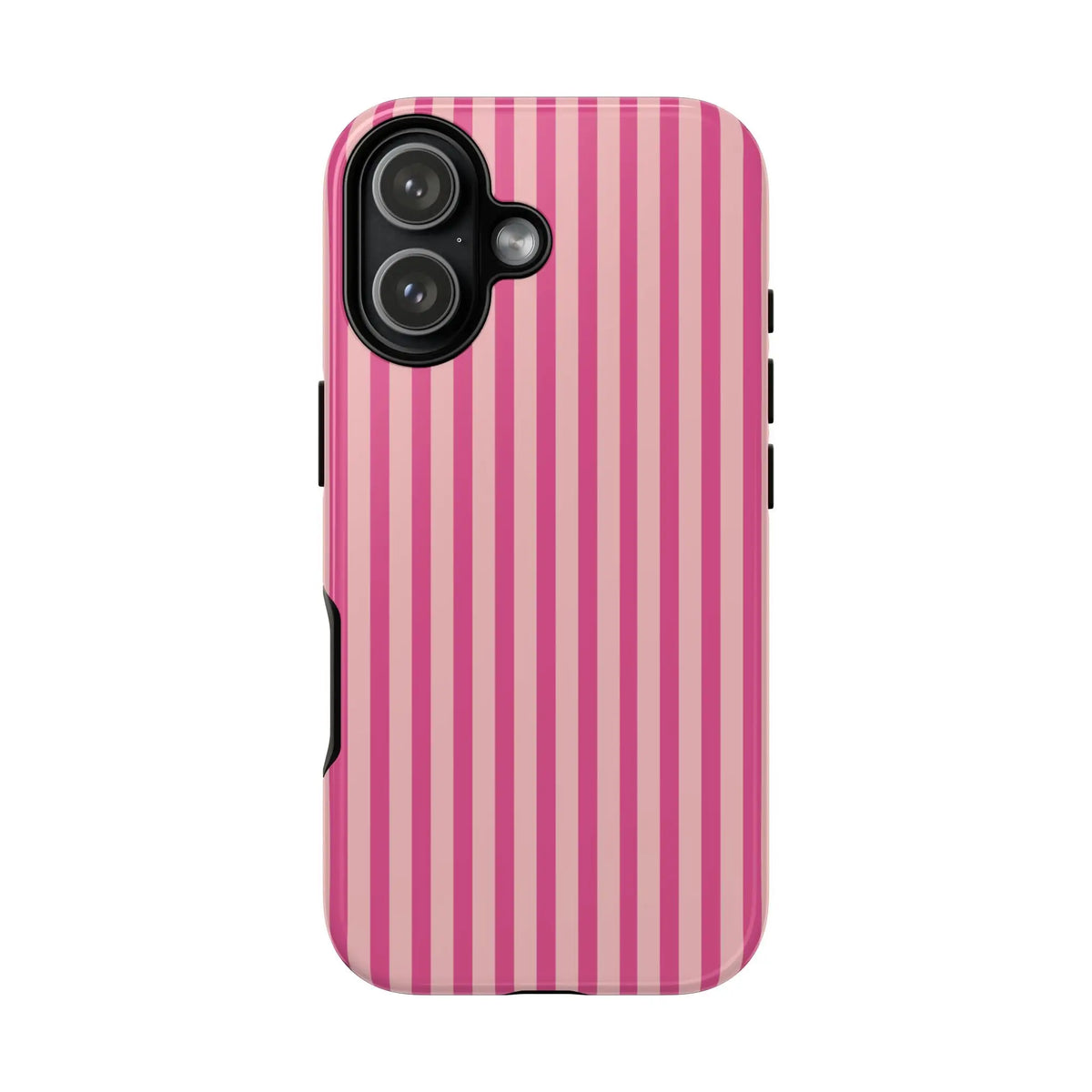Pink Stripe Everyday Phone Case Cover Protective Smartphone Cover Trendy Accessories - iPhone 17 / Glossy - Phone Case