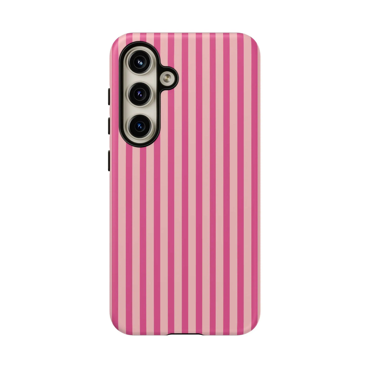 Pink Stripe Everyday Phone Case Cover Protective Smartphone Cover Trendy Accessories - Samsung Galaxy S24 / Matte