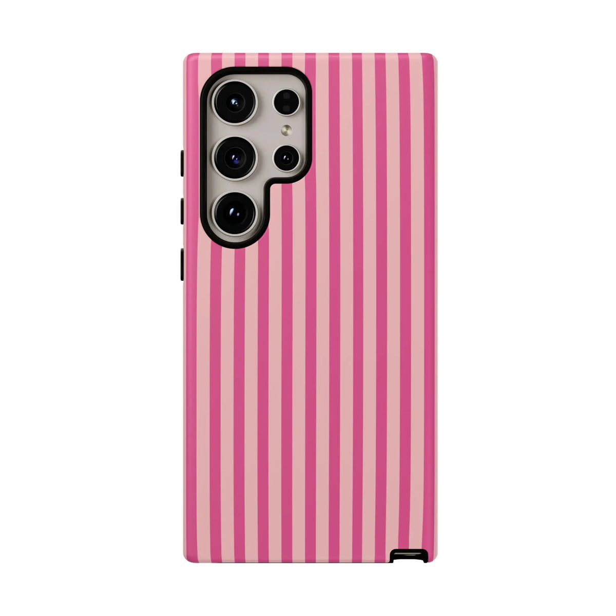 Pink Stripe Everyday Phone Case Cover Protective Smartphone Cover Trendy Accessories - Samsung Galaxy S24 Ultra / Matte
