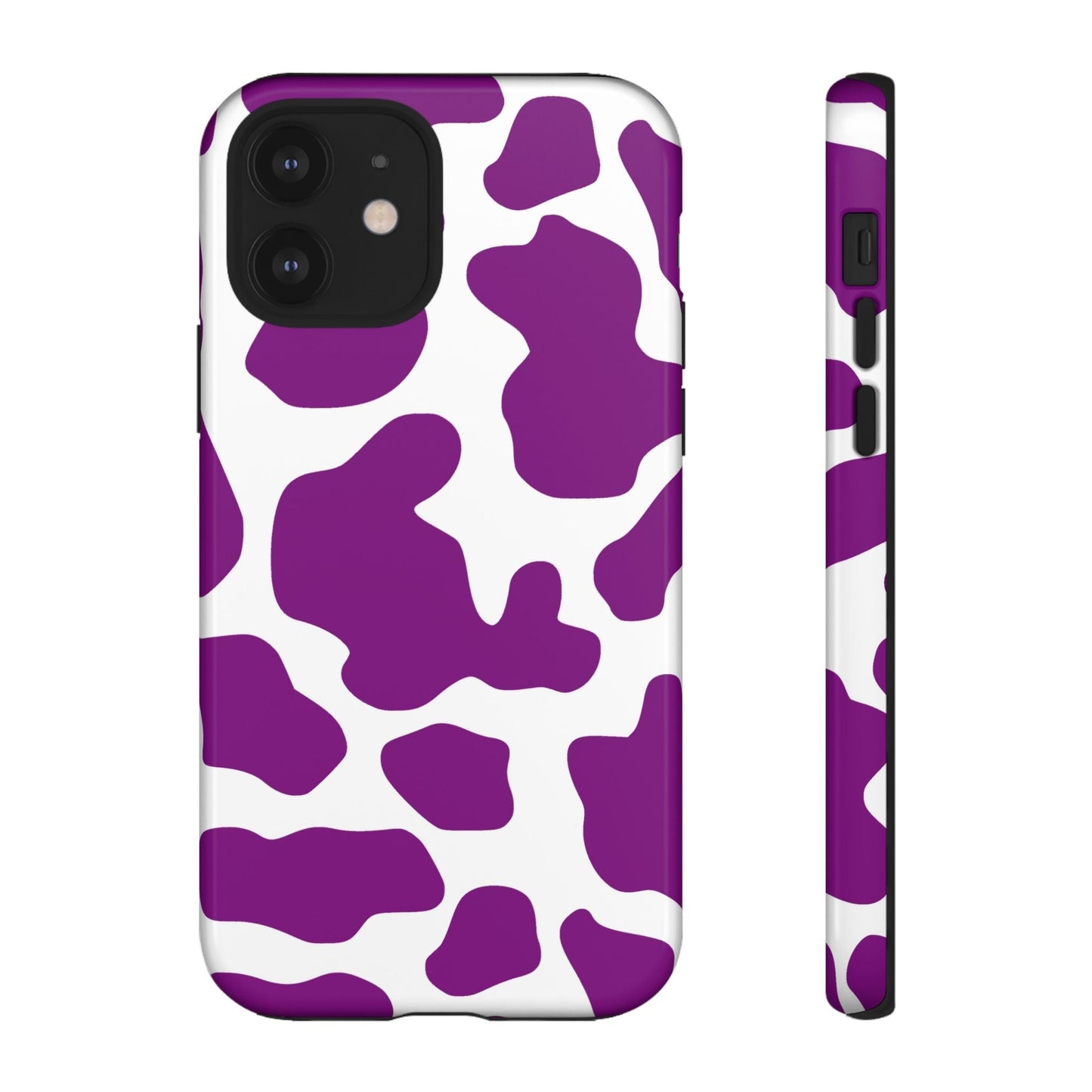 Purple Cow print phone Case iPhone Samsung Google