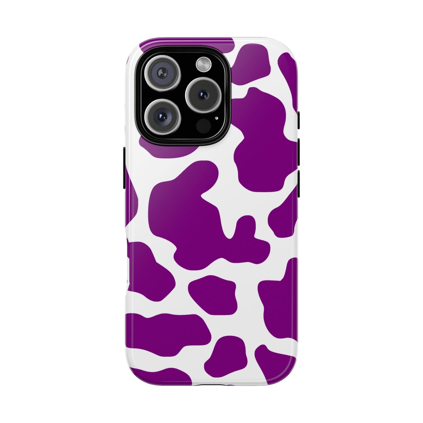 Purple Cow print phone Case iPhone Samsung Google