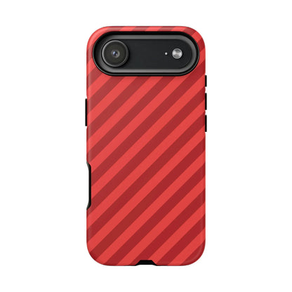 Red Stripes Hard Shell Phone CaseCover - iPhone 17 Air / Matte - Phone Case