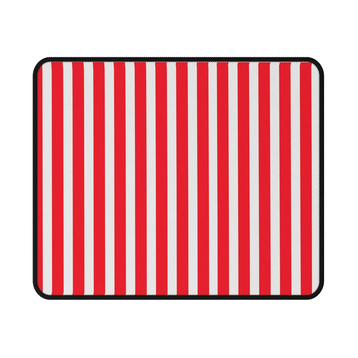 Red & White Striped Non‑Slip Gaming Mouse Pad - 9.5’’ × 8’’ - Mouse Pad