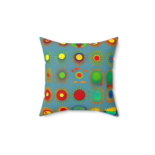 Sun Design Square Throw Pillow