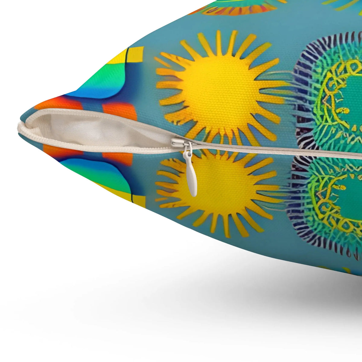 Sun Design Square Throw Pillow