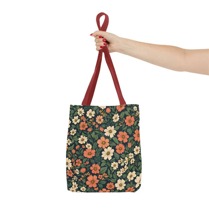 Tote Bag Floral Design Shopping Carry Travel Bag - Tote Bag