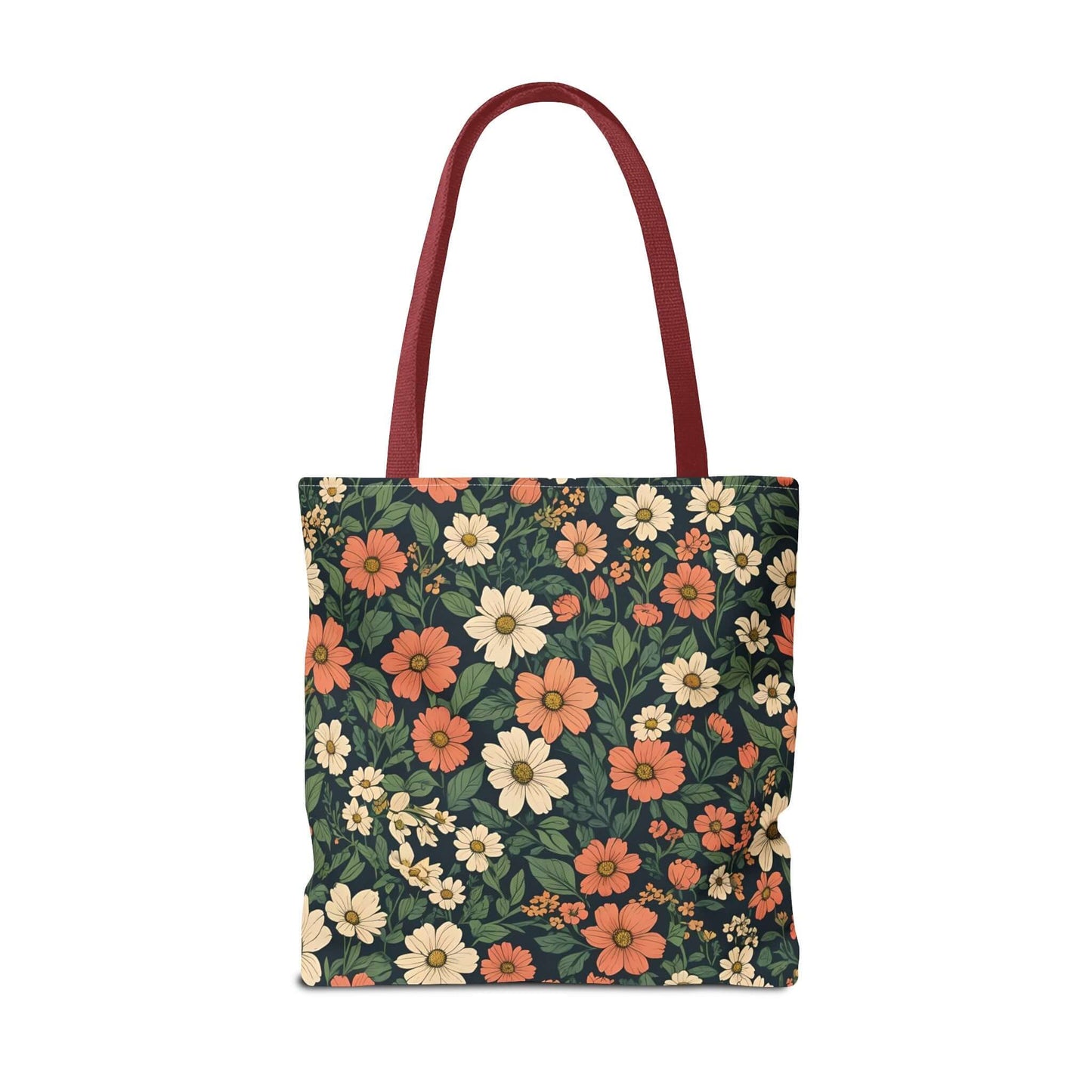 Tote Bag Floral Design Shopping Carry Travel Bay