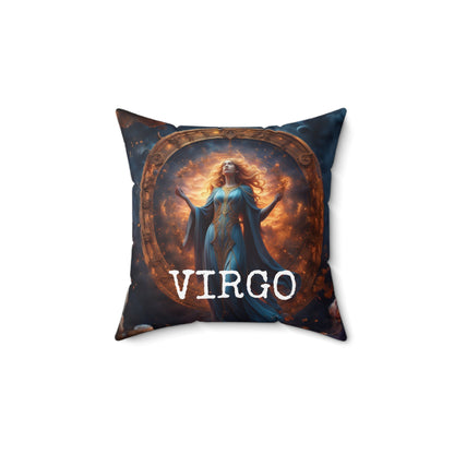 Virgo Horoscope Square Throw Pillow