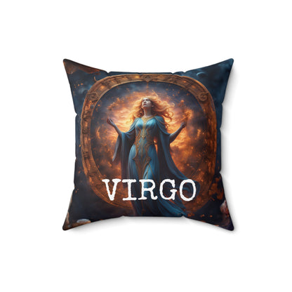 Virgo Horoscope Square Throw Pillow