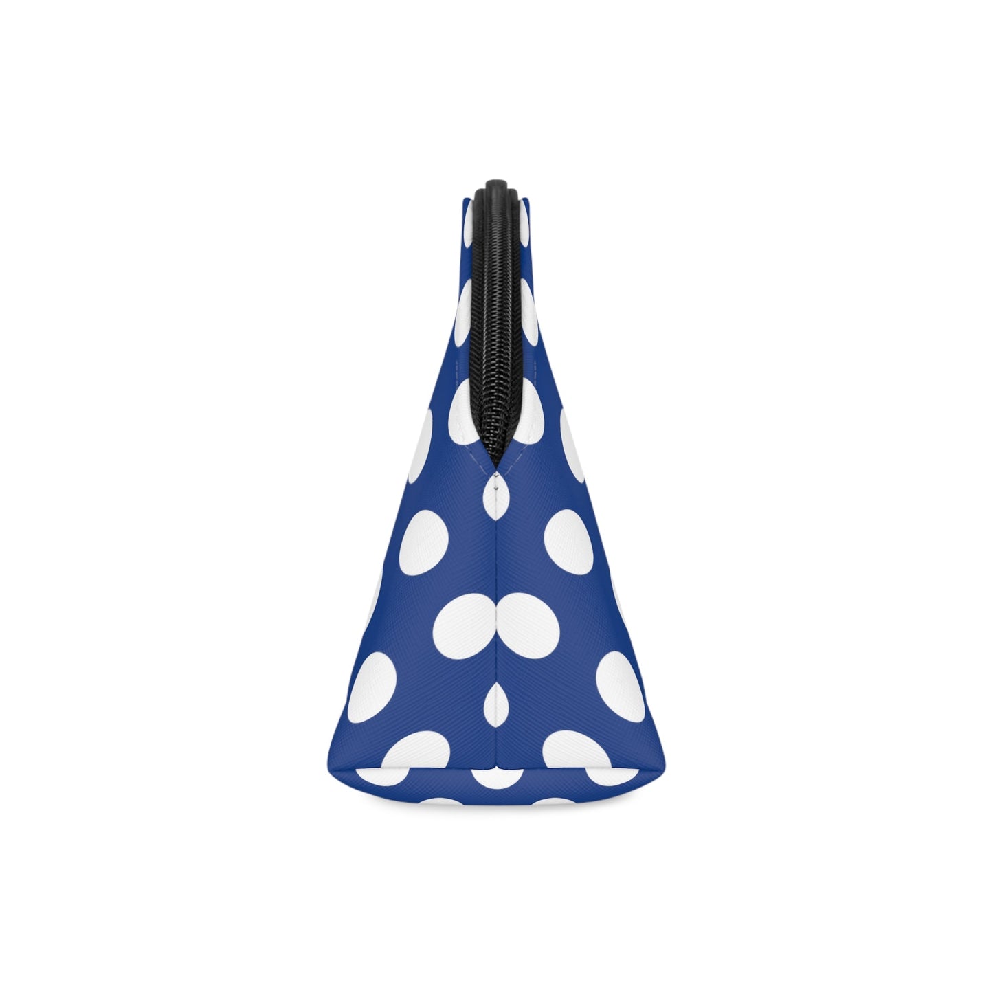 White polka dot blue Makeup Bag