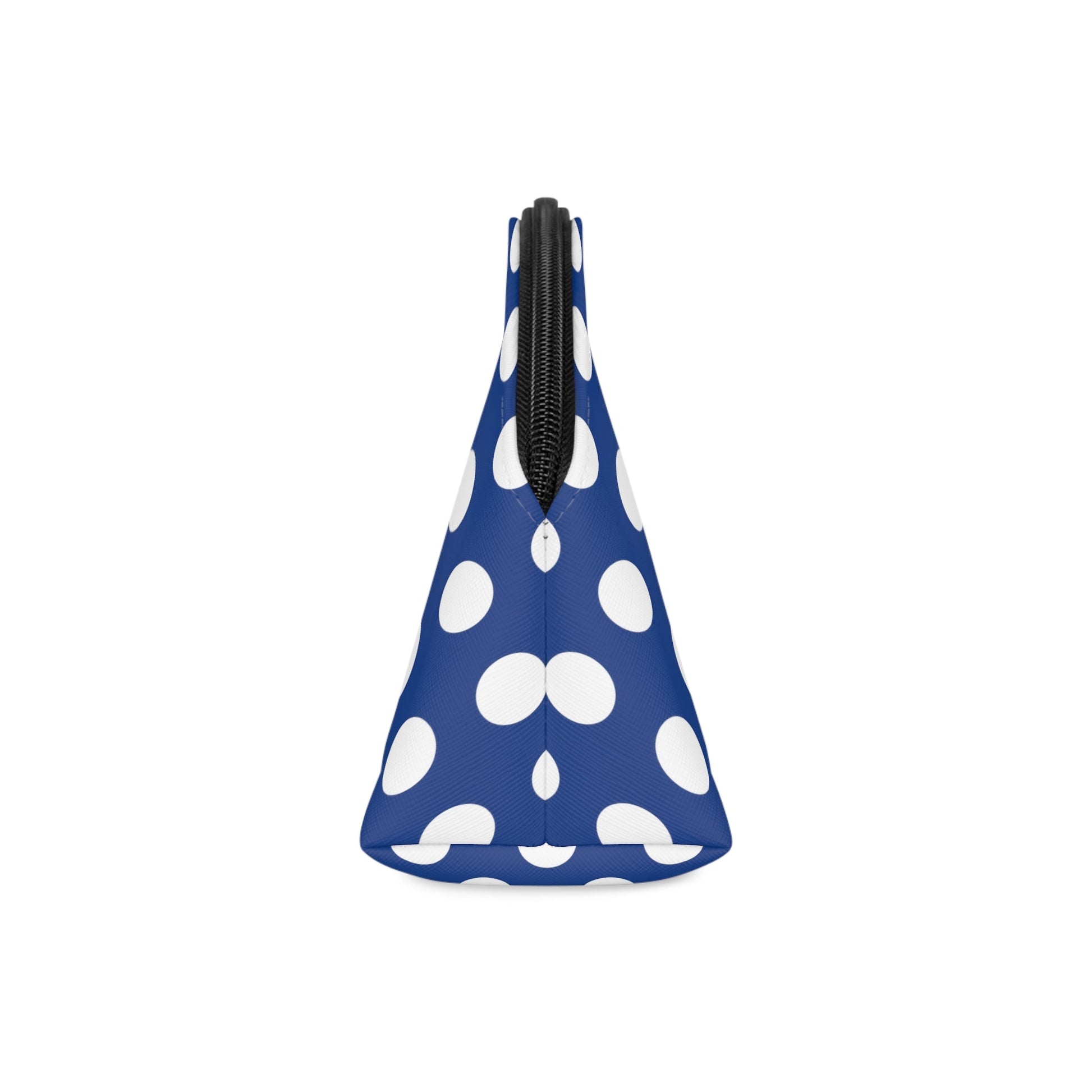 White polka dot blue Makeup Bag