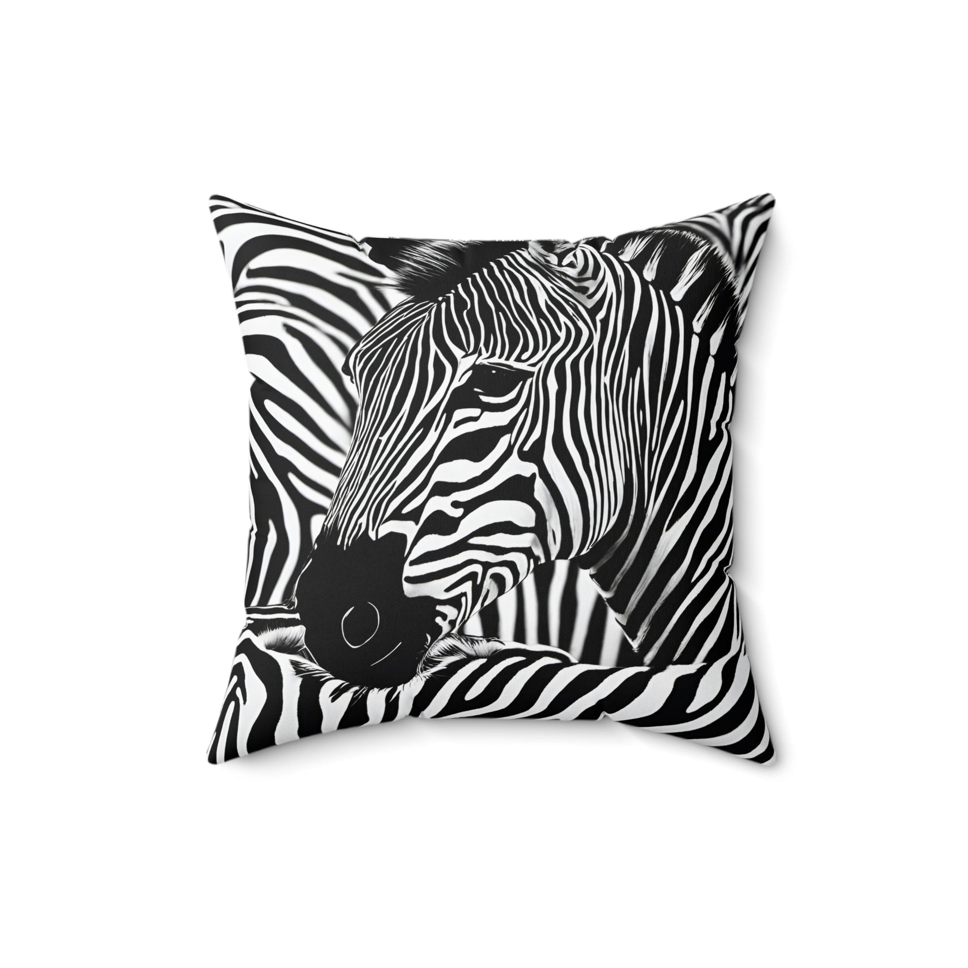 Zebra Pillow Square Throw Pillow