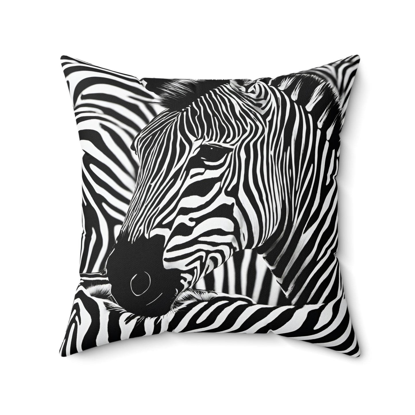 Zebra Pillow Square Throw Pillow