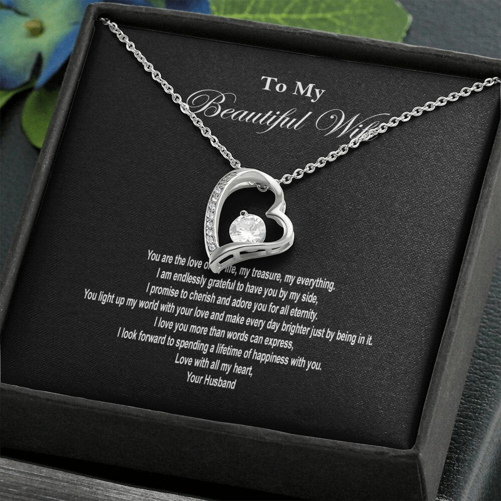 Beautiful Wife Forever Love Necklace Jewelry JSCHAFFA.com