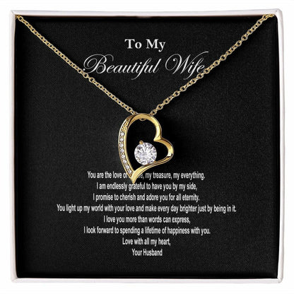 Beautiful Wife Forever Love Necklace Jewelry JSCHAFFA.com