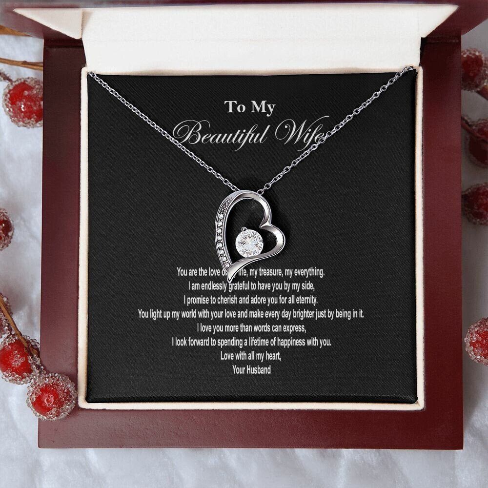 Beautiful Wife Forever Love Necklace Jewelry JSCHAFFA.com