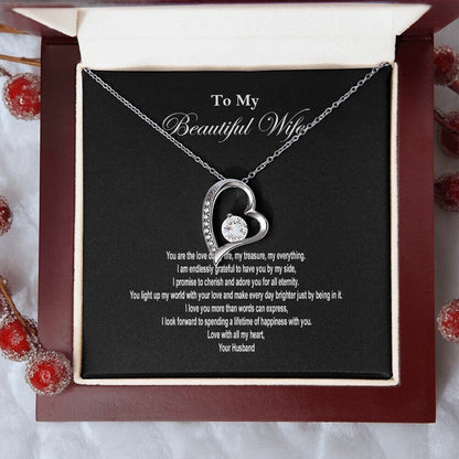 Beautiful Wife Forever Love Necklace Jewelry JSCHAFFA.com