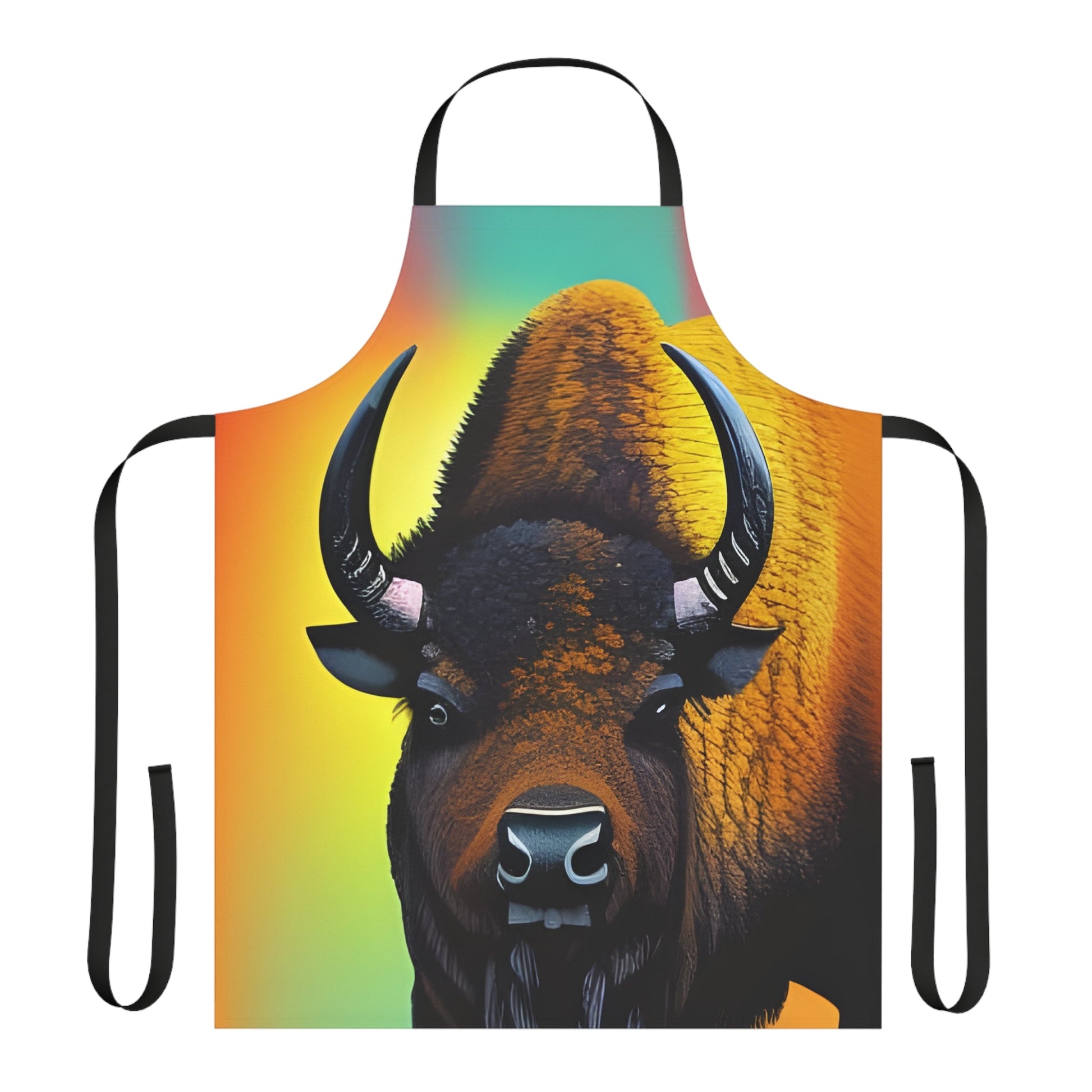 Bison Beauty, Apron print Kitchen Apron. All Over Prints JSCHAFFA.com