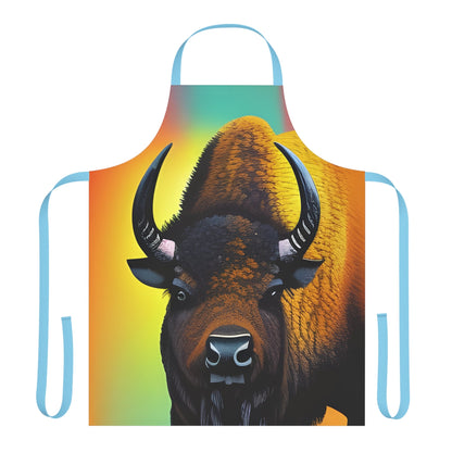 Bison Beauty, Apron print Kitchen Apron. All Over Prints JSCHAFFA.com