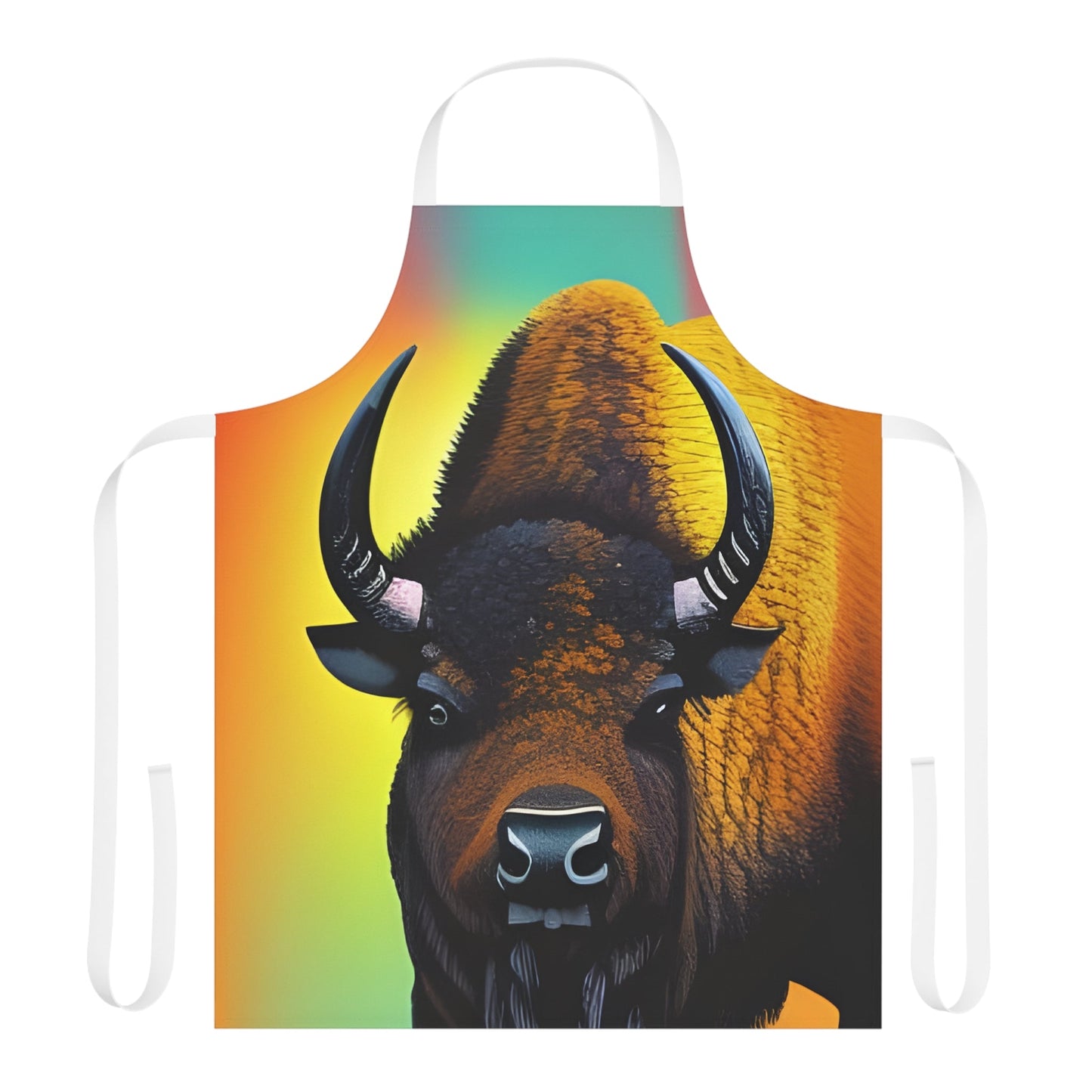 Bison Beauty, Apron print Kitchen Apron. All Over Prints JSCHAFFA.com