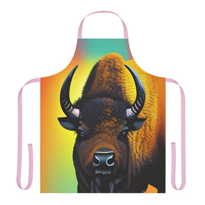 Bison Beauty, Apron print Kitchen Apron. All Over Prints JSCHAFFA.com