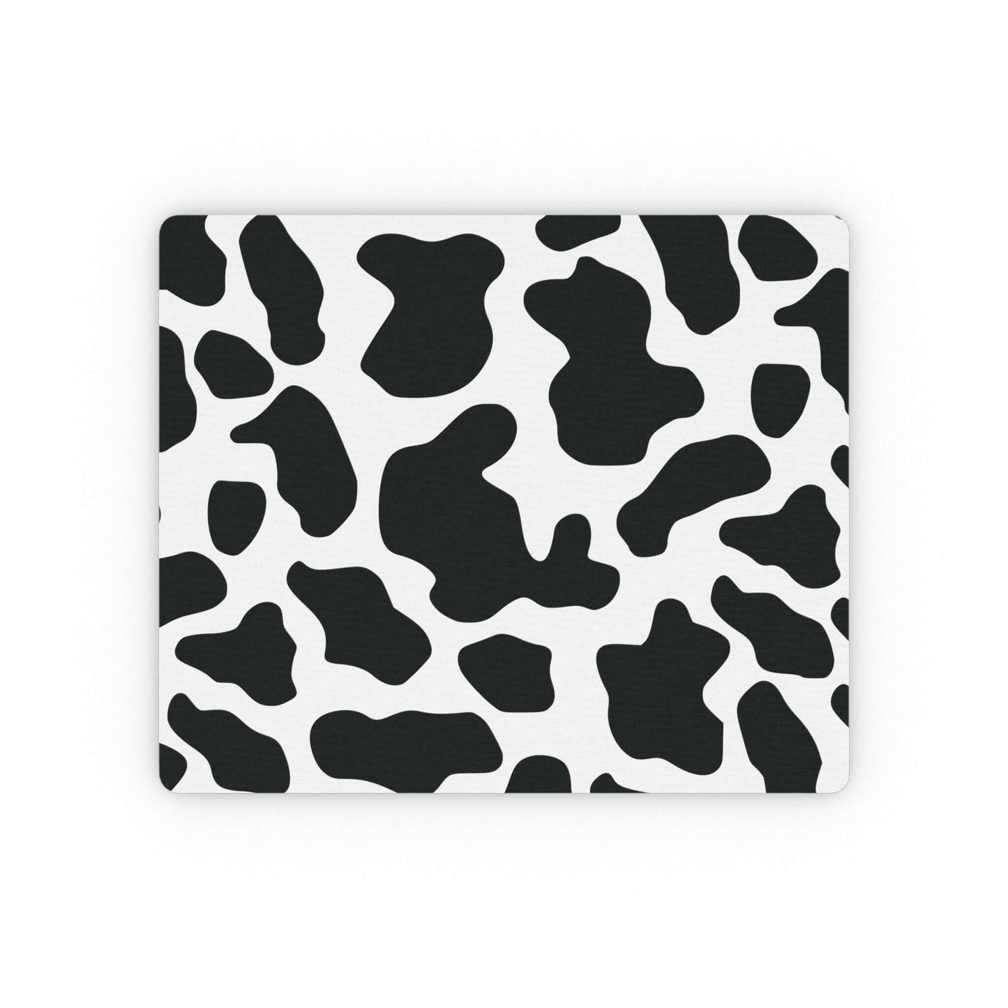 Black Cow Print Mouse Pad Rectangular Home Decor JSCHAFFA.com