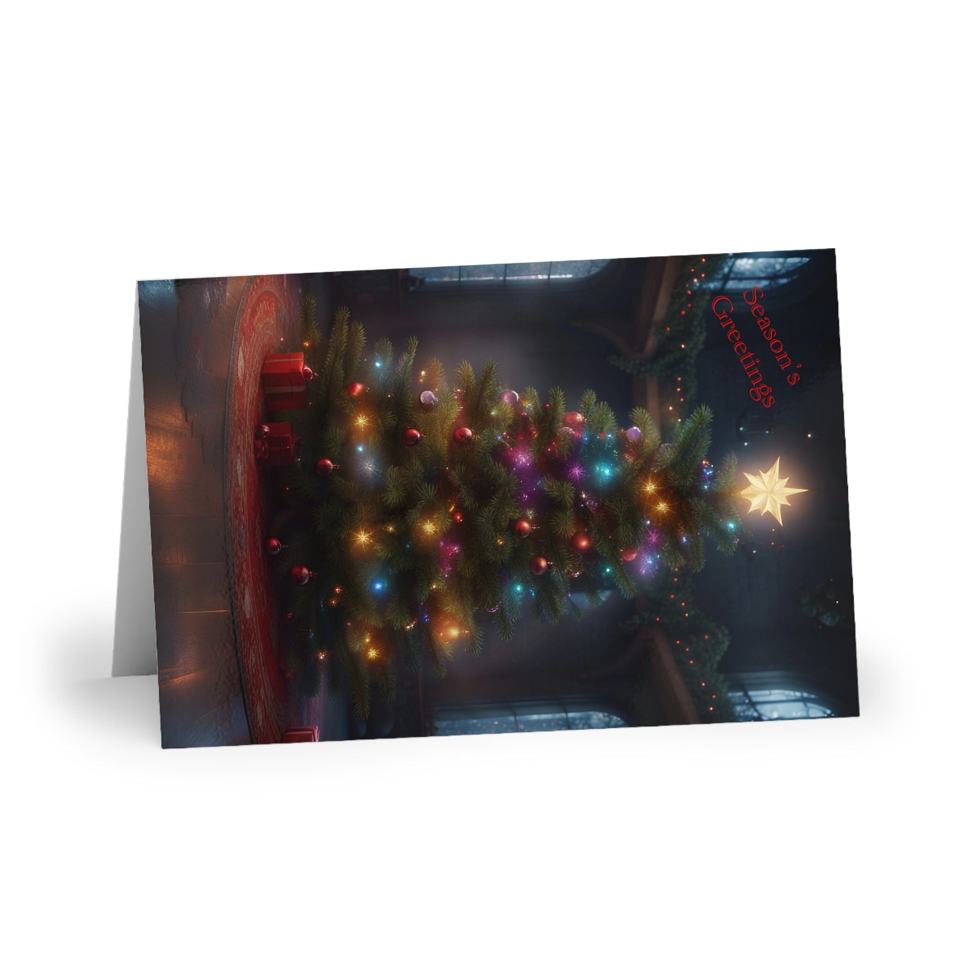 Blank Season's Greeting Christmas Card High-Quality (10-pcs) with Envelopes Paper products JSCHAFFA.com