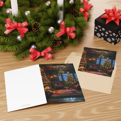 Blank Season's Greeting Christmas Light Card with Envelopes Paper products JSCHAFFA.com