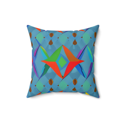 Blue Art inspired Square Throw pillow Home Decor JSCHAFFA.com