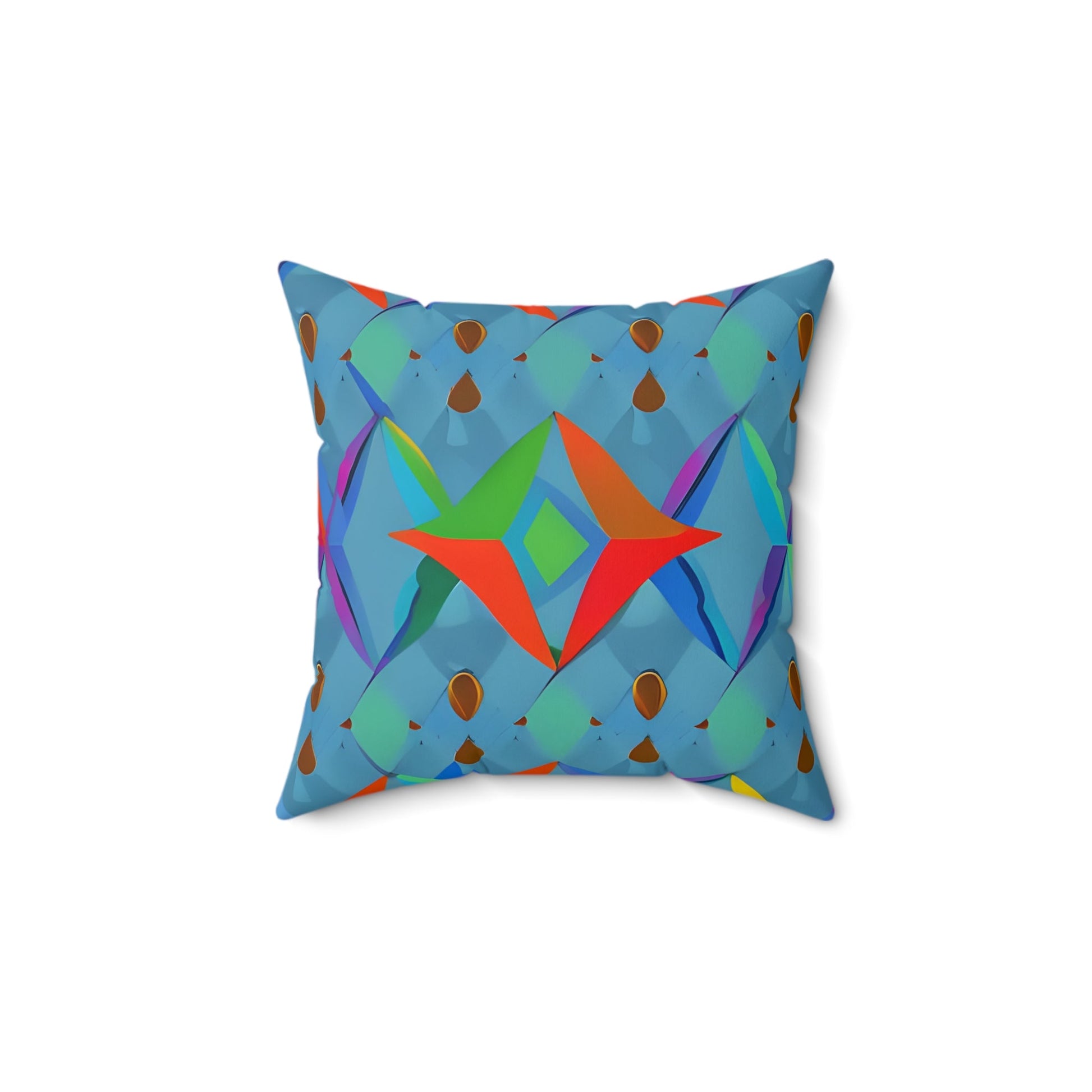 Blue Art inspired Square Throw pillow Home Decor JSCHAFFA.com