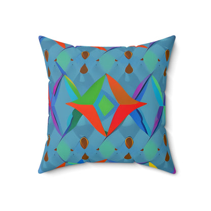 Blue Art inspired Square Throw pillow Home Decor JSCHAFFA.com