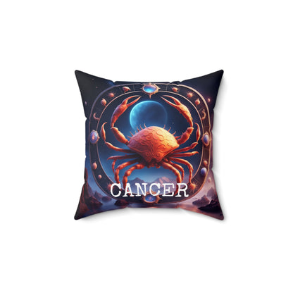 Cancer Horoscope Astrology Square Throw Pillow Home Decor JSCHAFFA.com