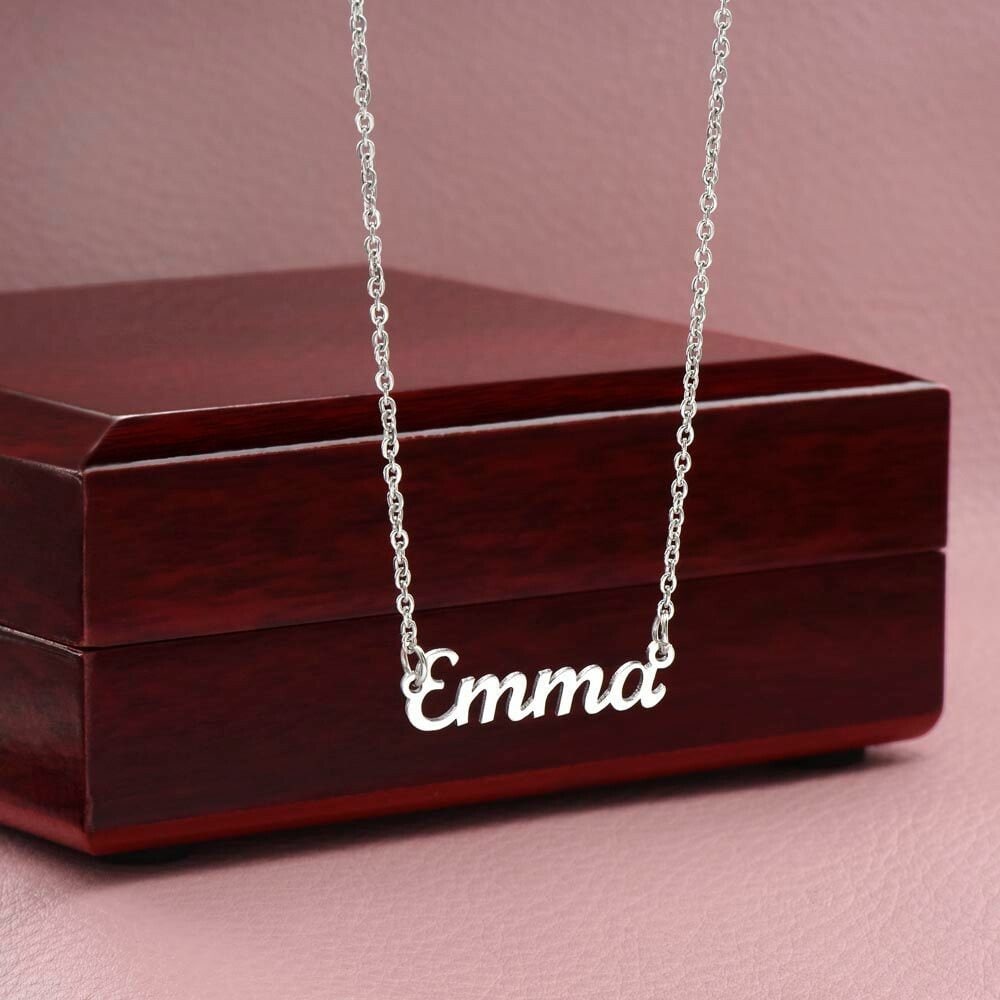 Custom Name Valentines Day Love heart Necklace Wife Girlfriend Jewellery Jewellery JSCHAFFA.com