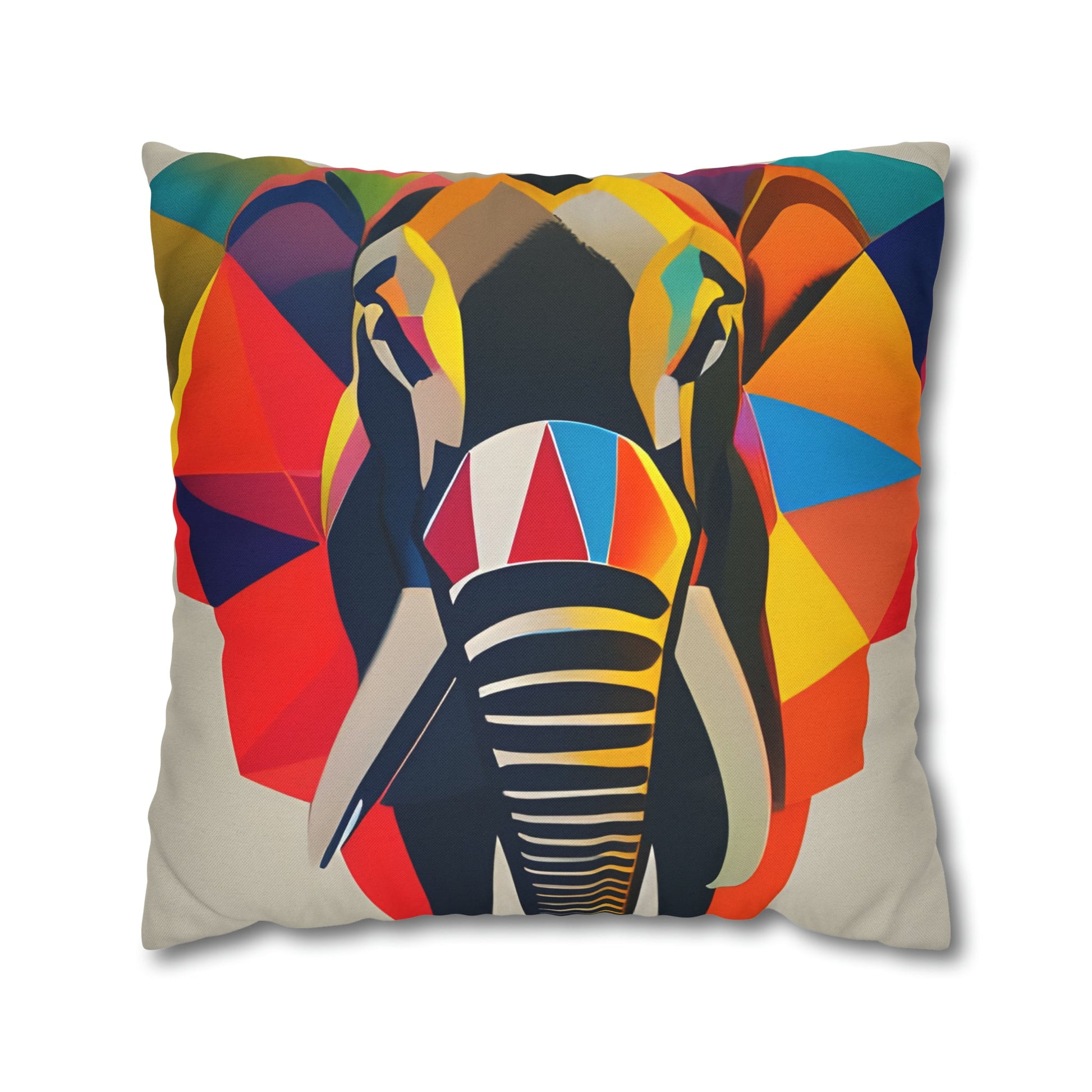 Elephant Pillow Square Pillow Cover (Case Only) Home Decor JSCHAFFA.com