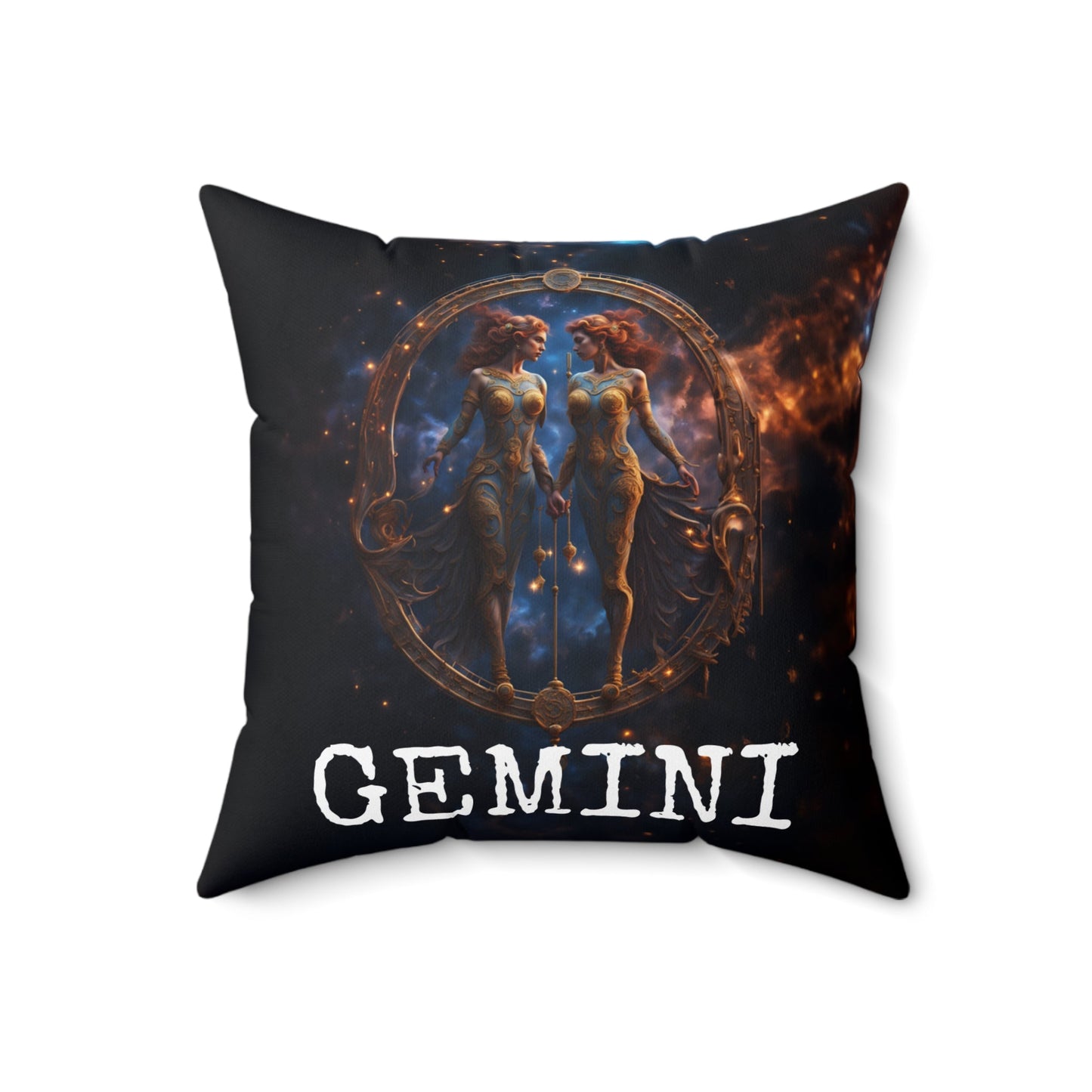 Gemini Horoscope Astrology Square Throw Pillow,Accessories,JSCHAFFA.com