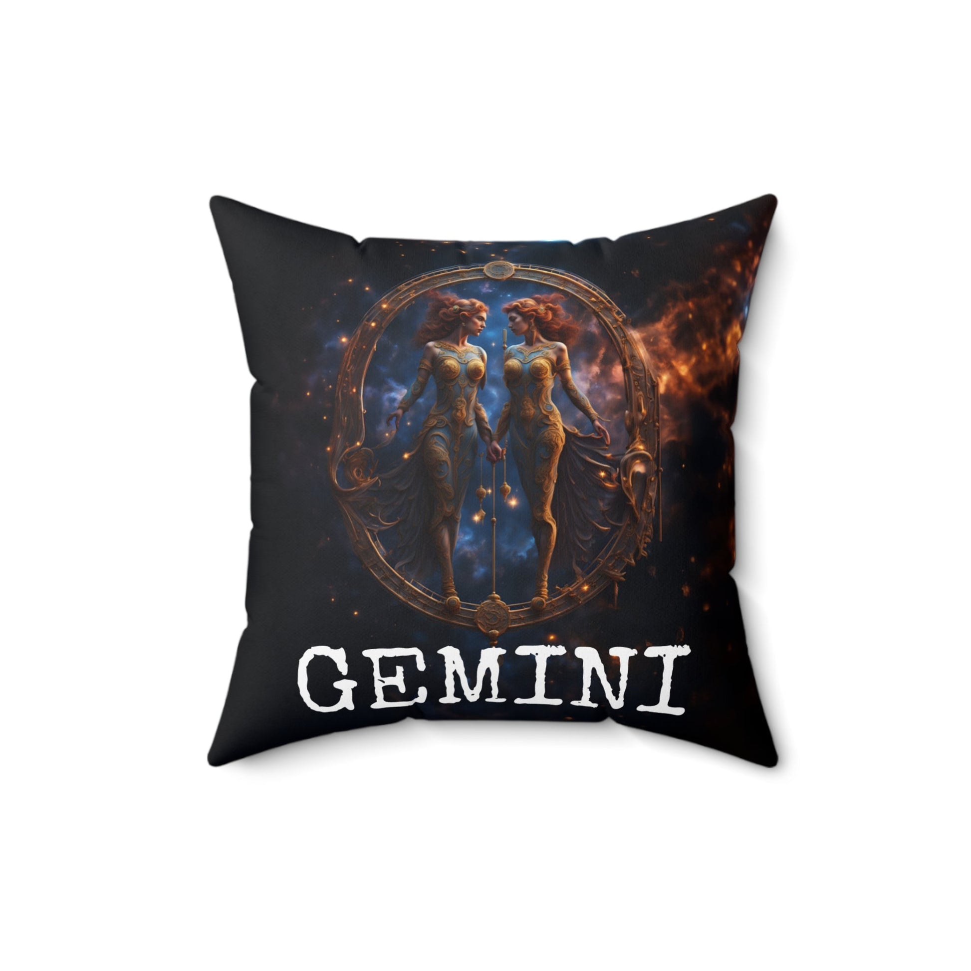 Gemini Horoscope Astrology Square Throw Pillow,Accessories,JSCHAFFA.com