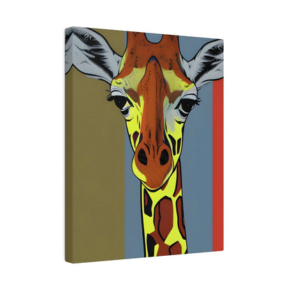 Vibrant Safari: Colourful Giraffe Canvas Print - Bold Wildlife Wall Art Canvas JSCHAFFA.com