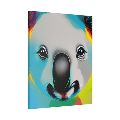 Koala face Premium wall art Matte Canvas Canvas JSCHAFFA.com