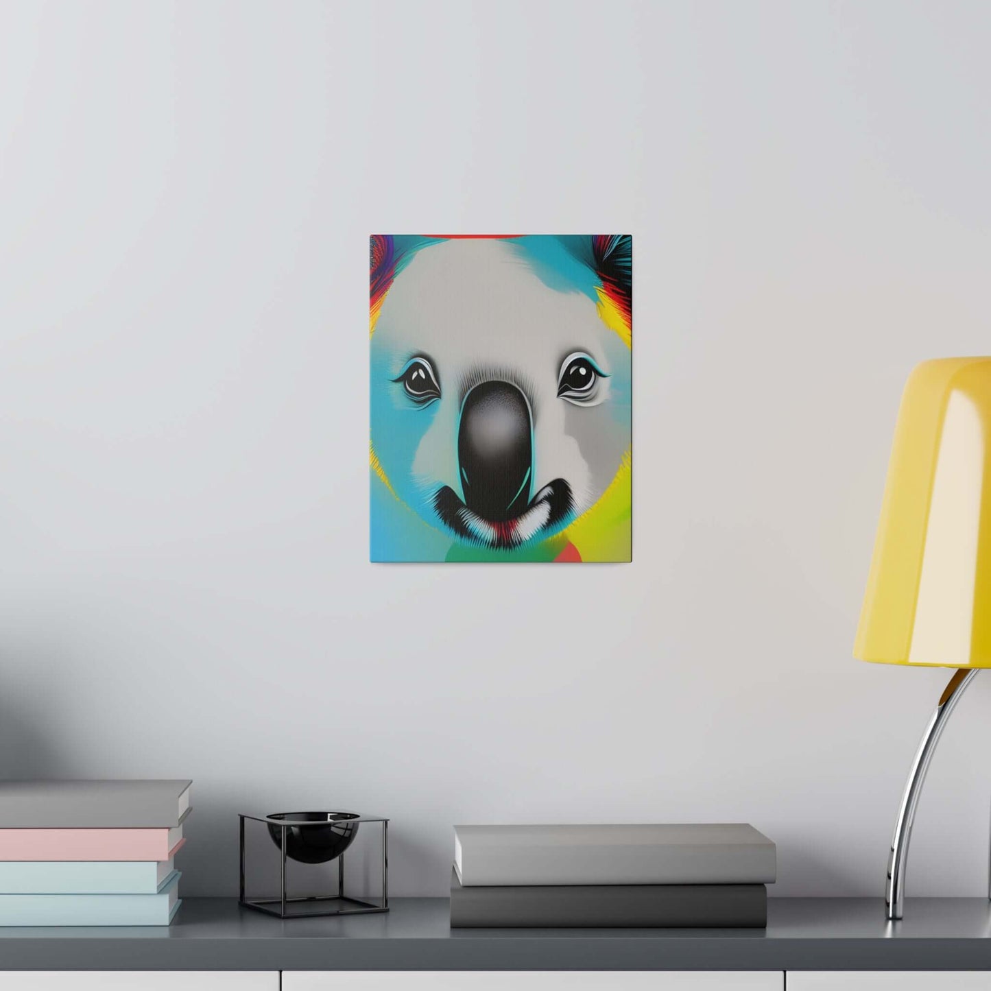 Koala face Premium wall art Matte Canvas Canvas JSCHAFFA.com