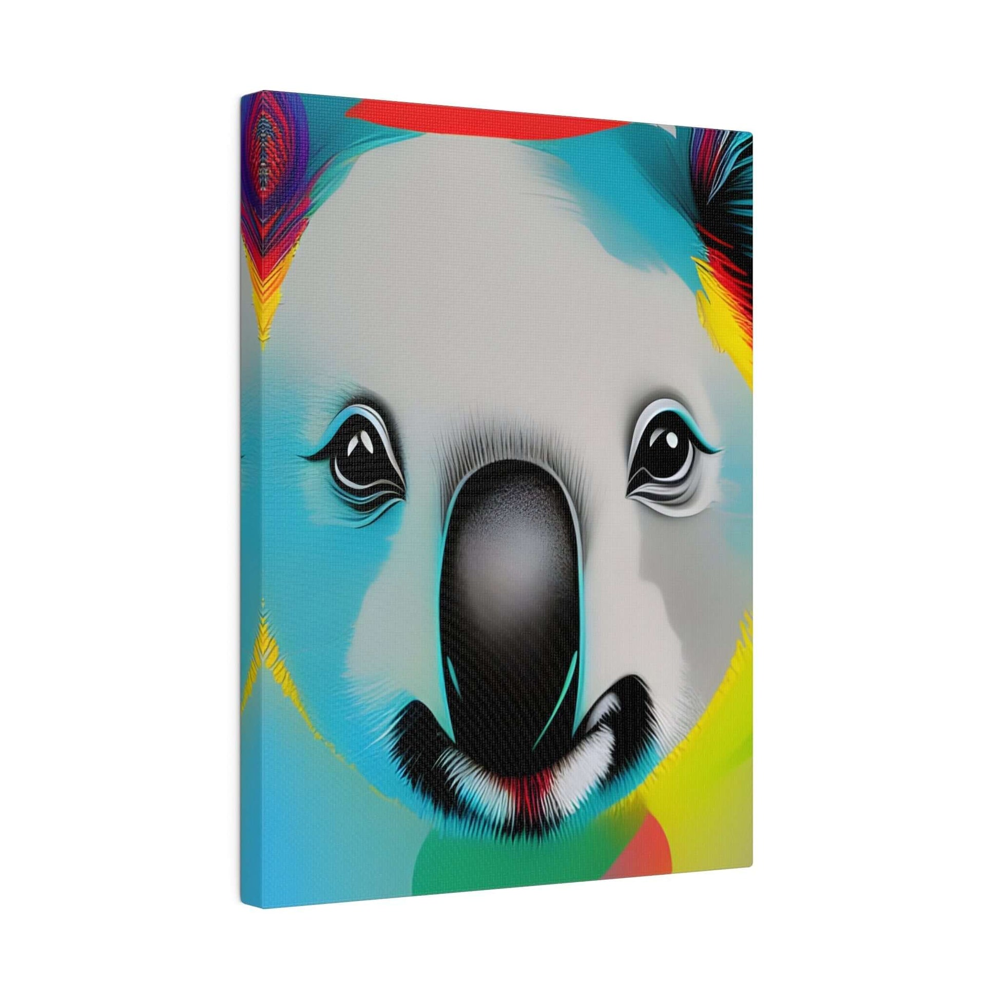 Koala face Premium wall art Matte Canvas Canvas JSCHAFFA.com