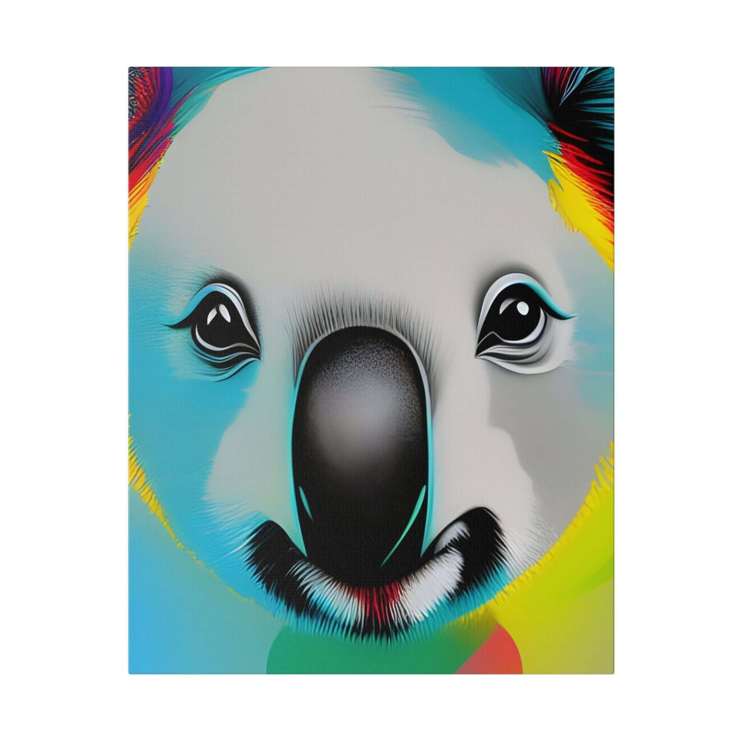 Koala face Premium wall art Matte Canvas Canvas JSCHAFFA.com