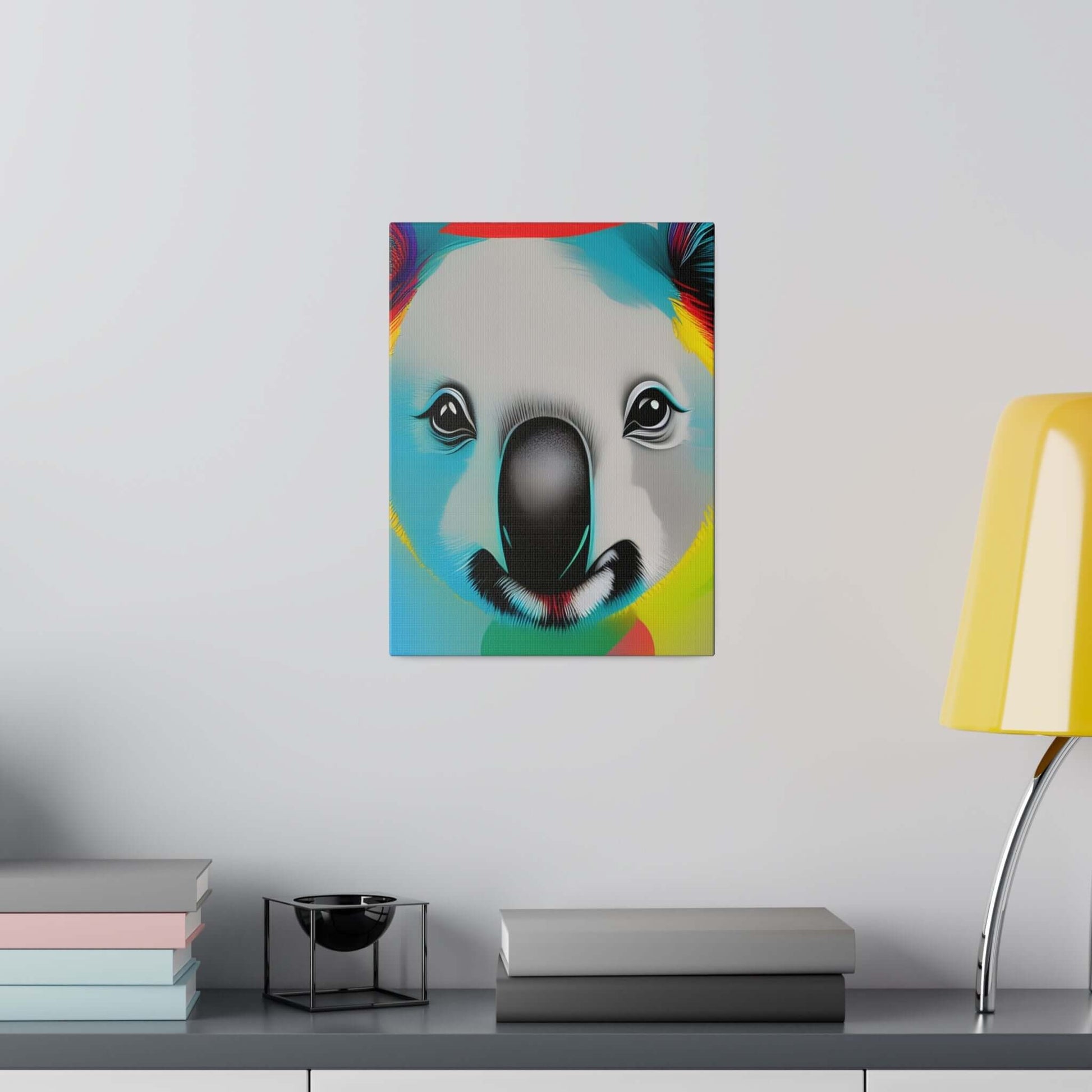 Koala face Premium wall art Matte Canvas Canvas JSCHAFFA.com