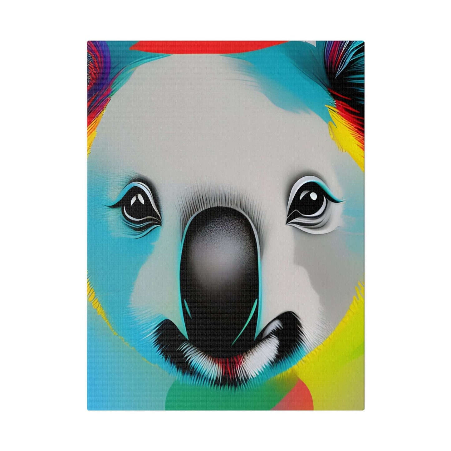 Koala face Premium wall art Matte Canvas Canvas JSCHAFFA.com