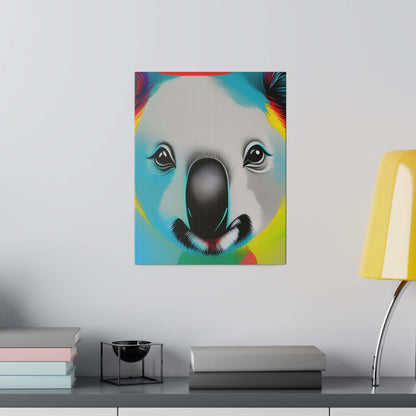 Koala face Premium wall art Matte Canvas Canvas JSCHAFFA.com